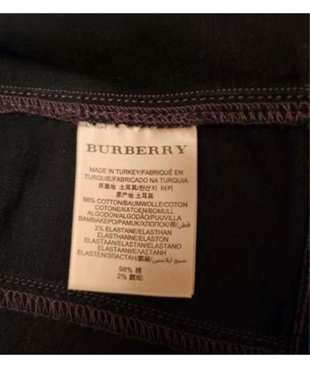 BURBERRY Темно-синяя хлопковая куртка, фото 7