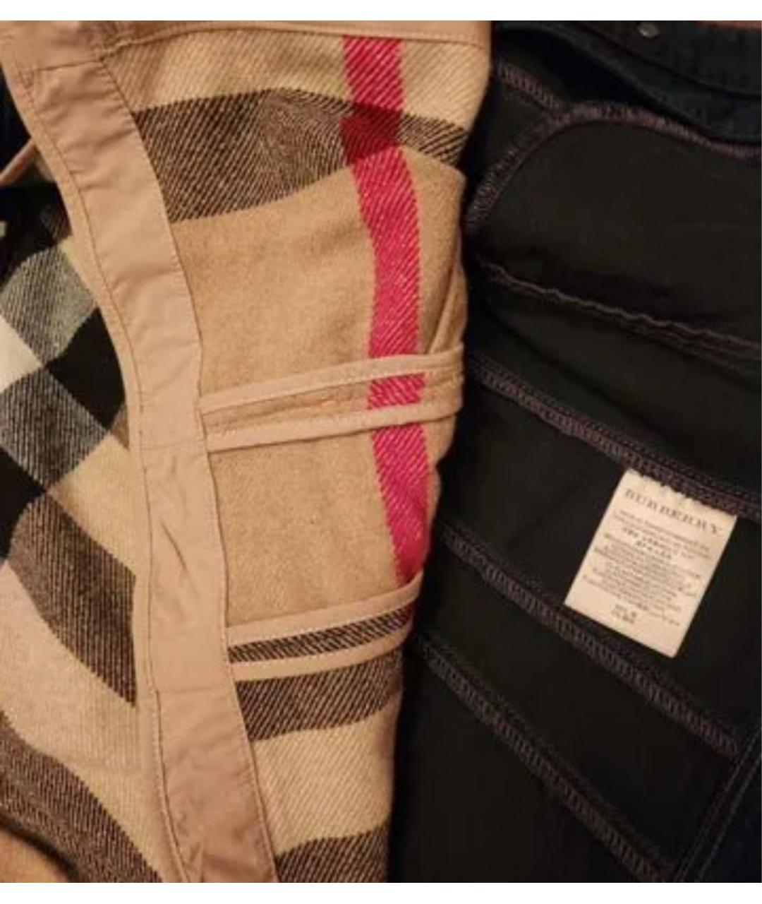 BURBERRY Темно-синяя хлопковая куртка, фото 5