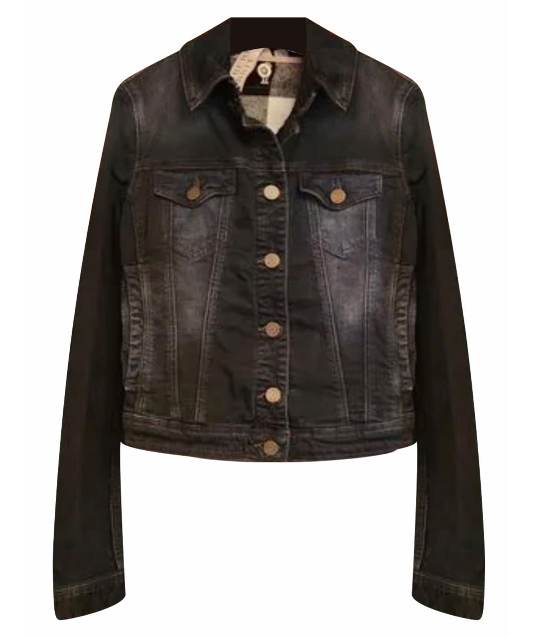 BURBERRY Темно-синяя хлопковая куртка, фото 1