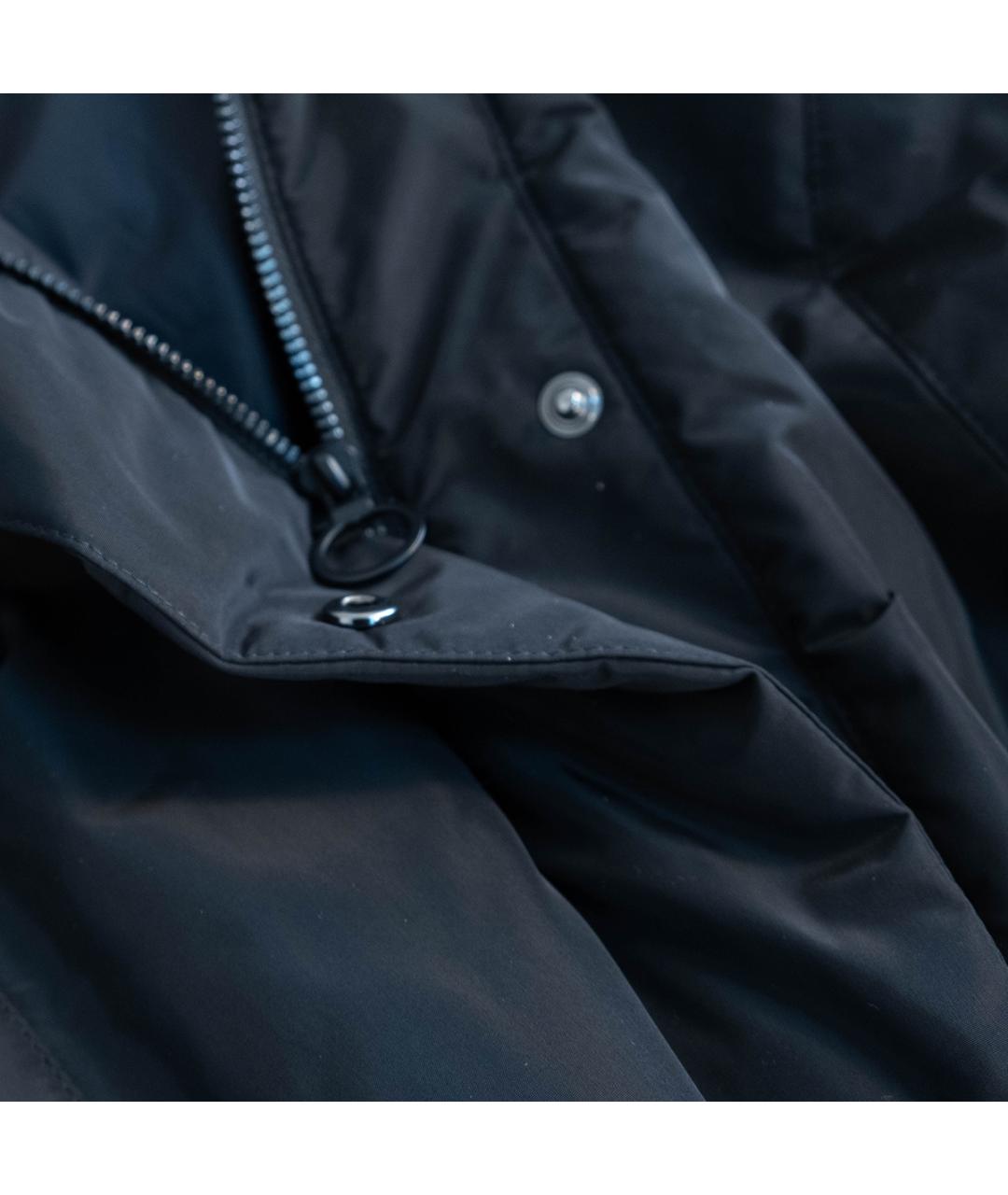 TRUSSARDI Черное полиэстеровое пальто, фото 4