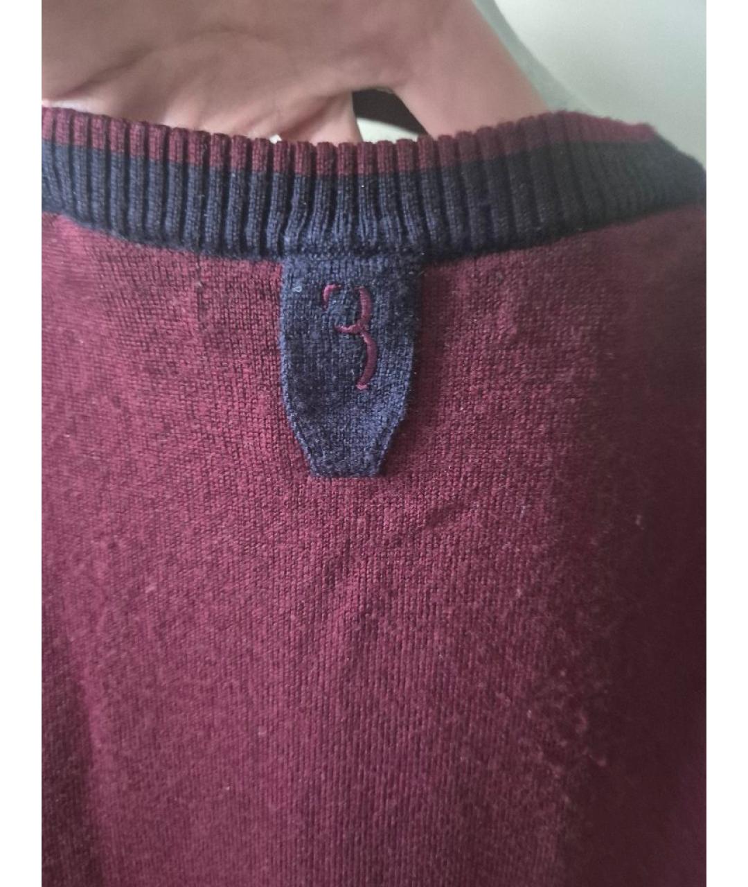 BILLIONAIRE Темно-синий шерстяной джемпер / свитер, фото 4