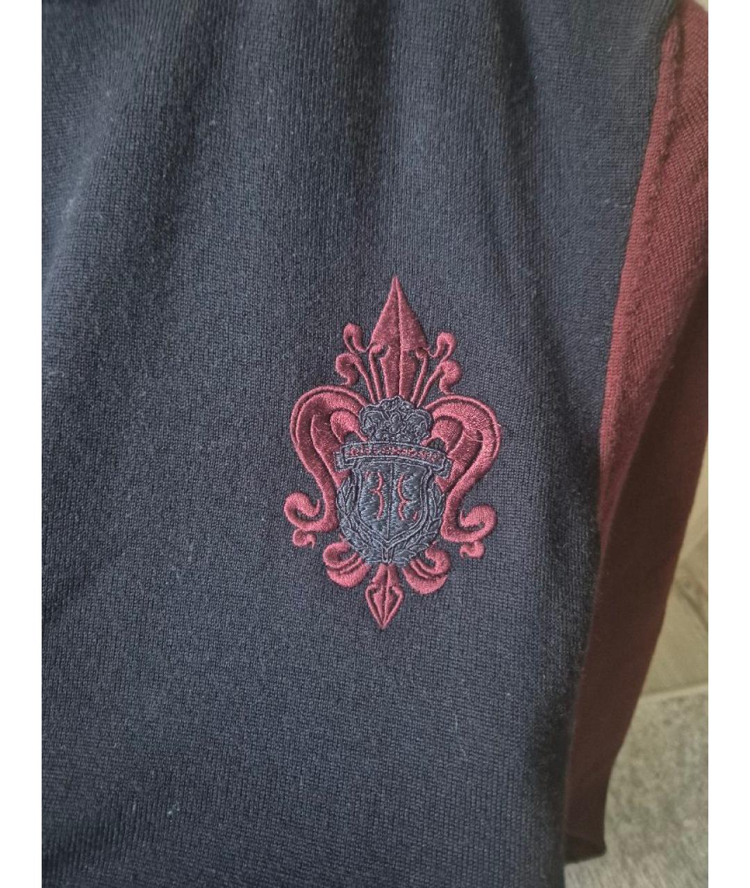 BILLIONAIRE Темно-синий шерстяной джемпер / свитер, фото 3