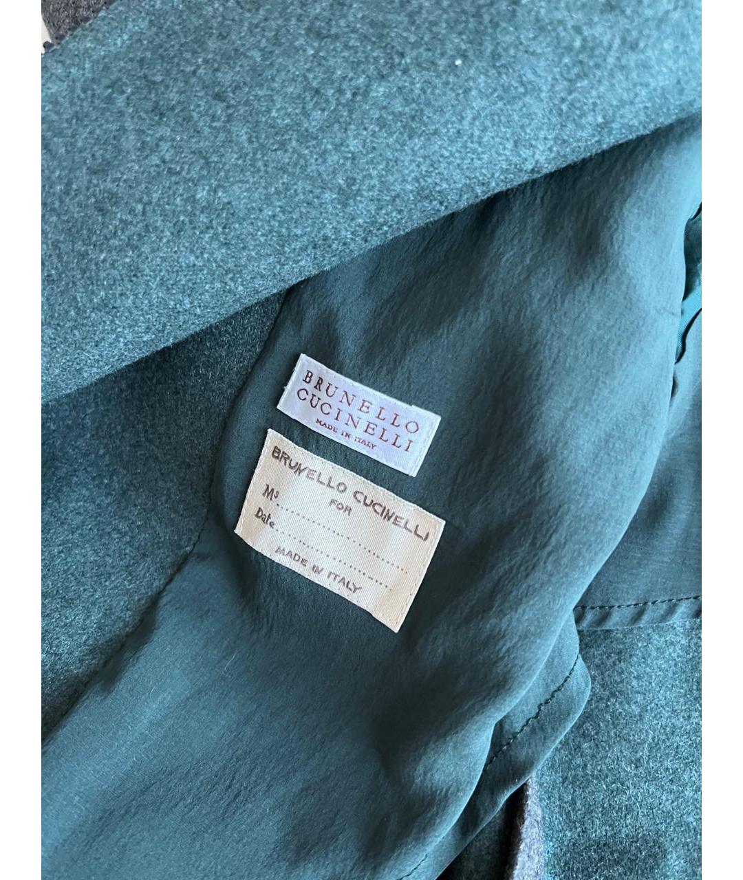 BRUNELLO CUCINELLI Серое пальто, фото 4