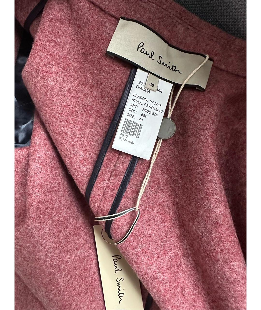 PAUL SMITH Шерстяное пальто, фото 6