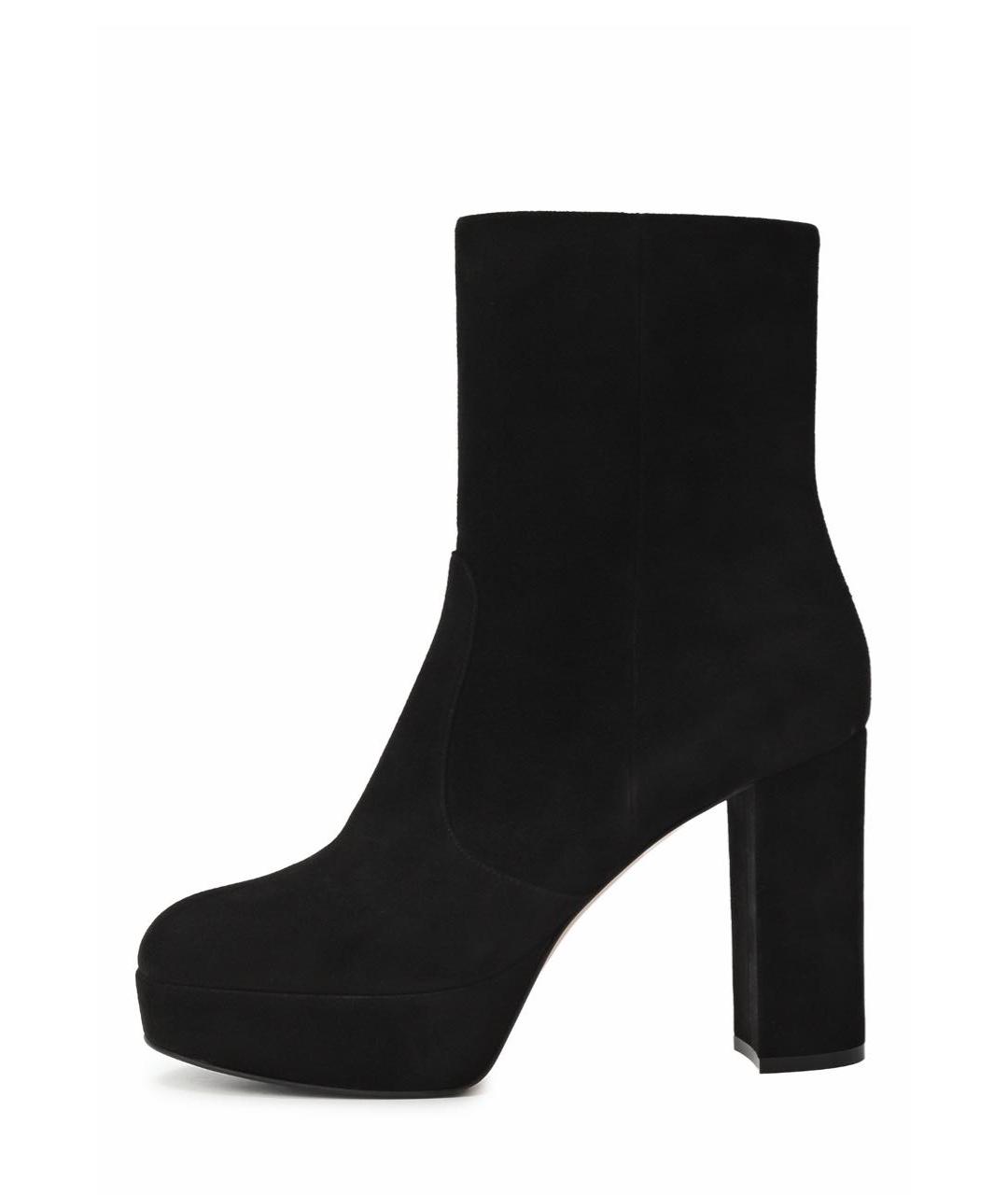 GIANVITO ROSSI Черные замшевые ботильоны, фото 9