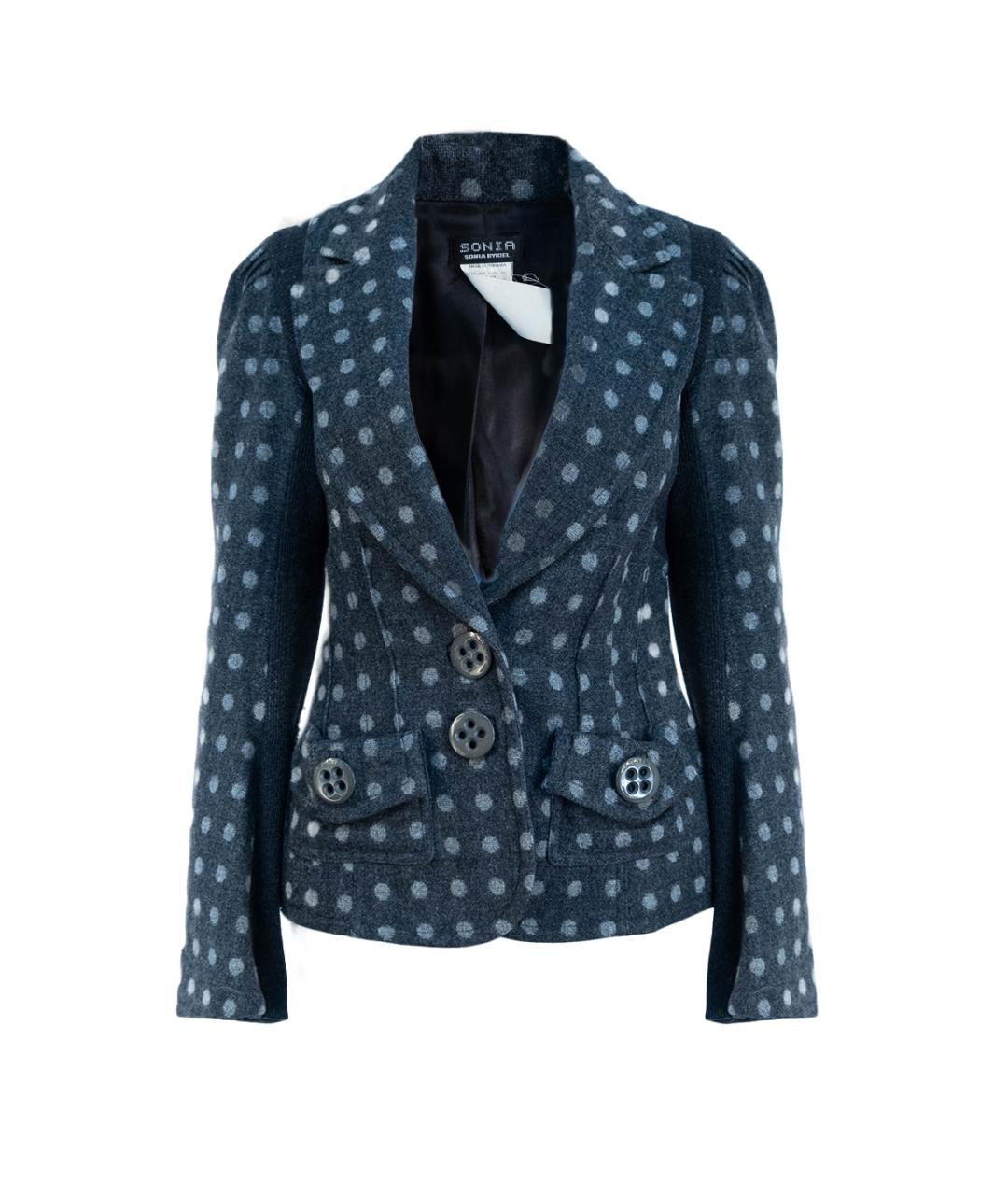 SONIA RYKIEL Серый шерстяной жакет/пиджак, фото 6