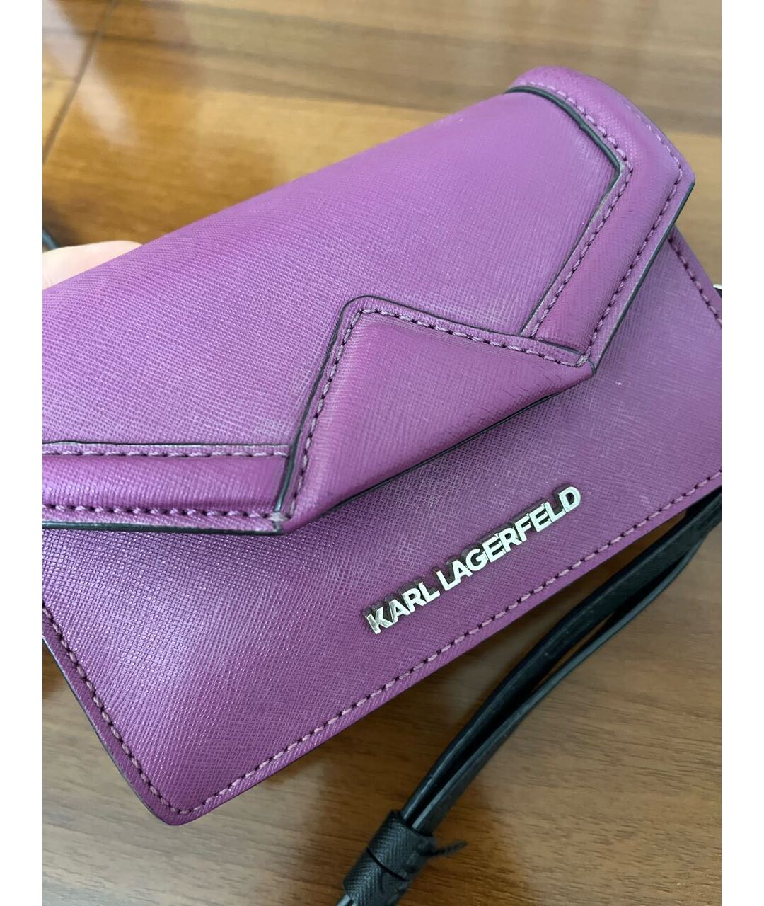 KARL LAGERFELD Фиолетовая сумка тоут, фото 2