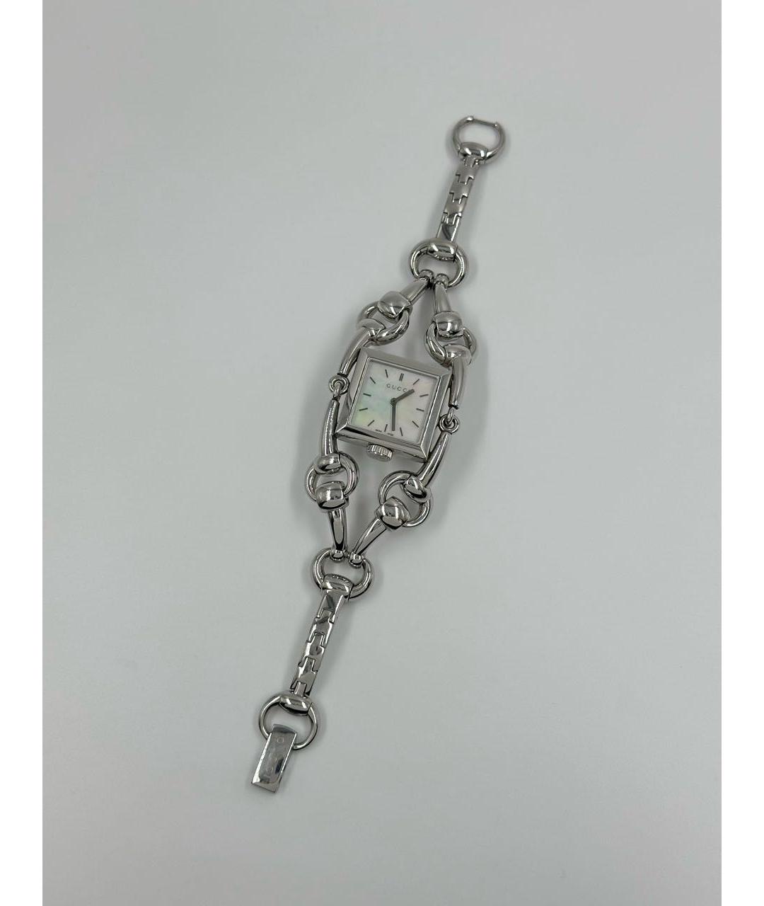 GUCCI Серебряные стальные часы, фото 9
