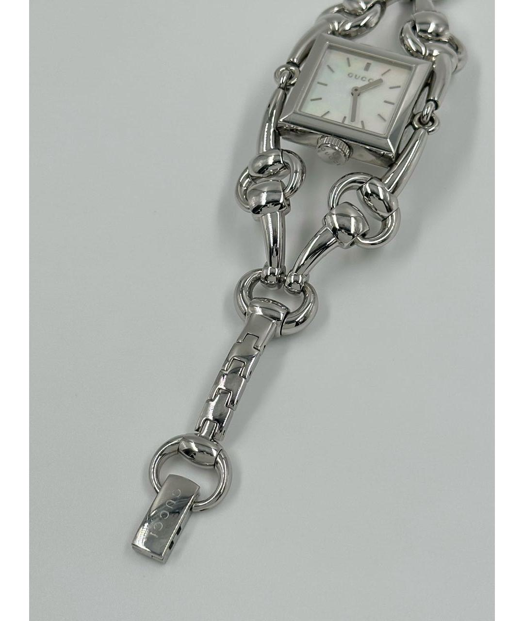 GUCCI Серебряные стальные часы, фото 2