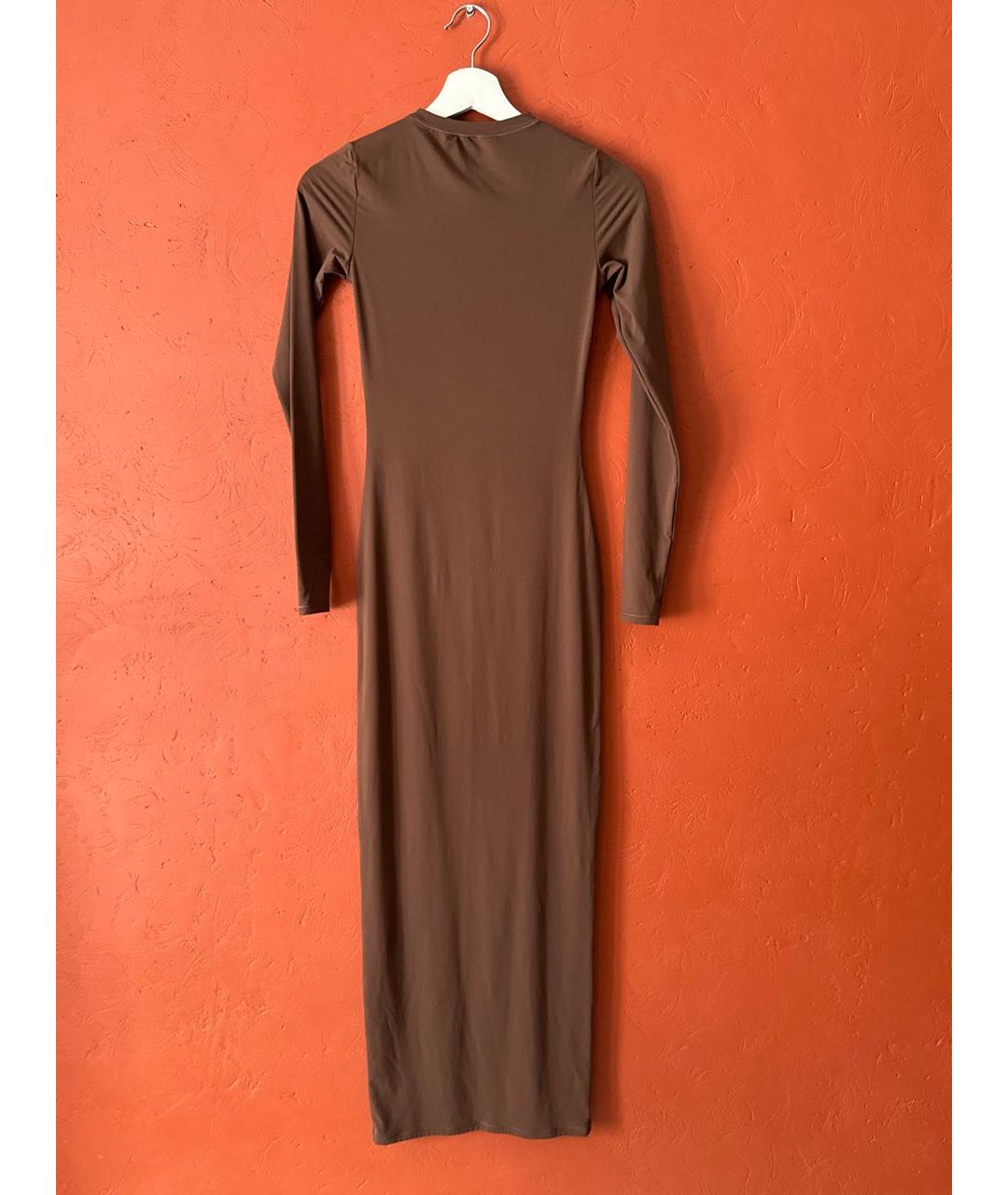 SKIMS Коричневое полиамидовое повседневное платье, фото 2