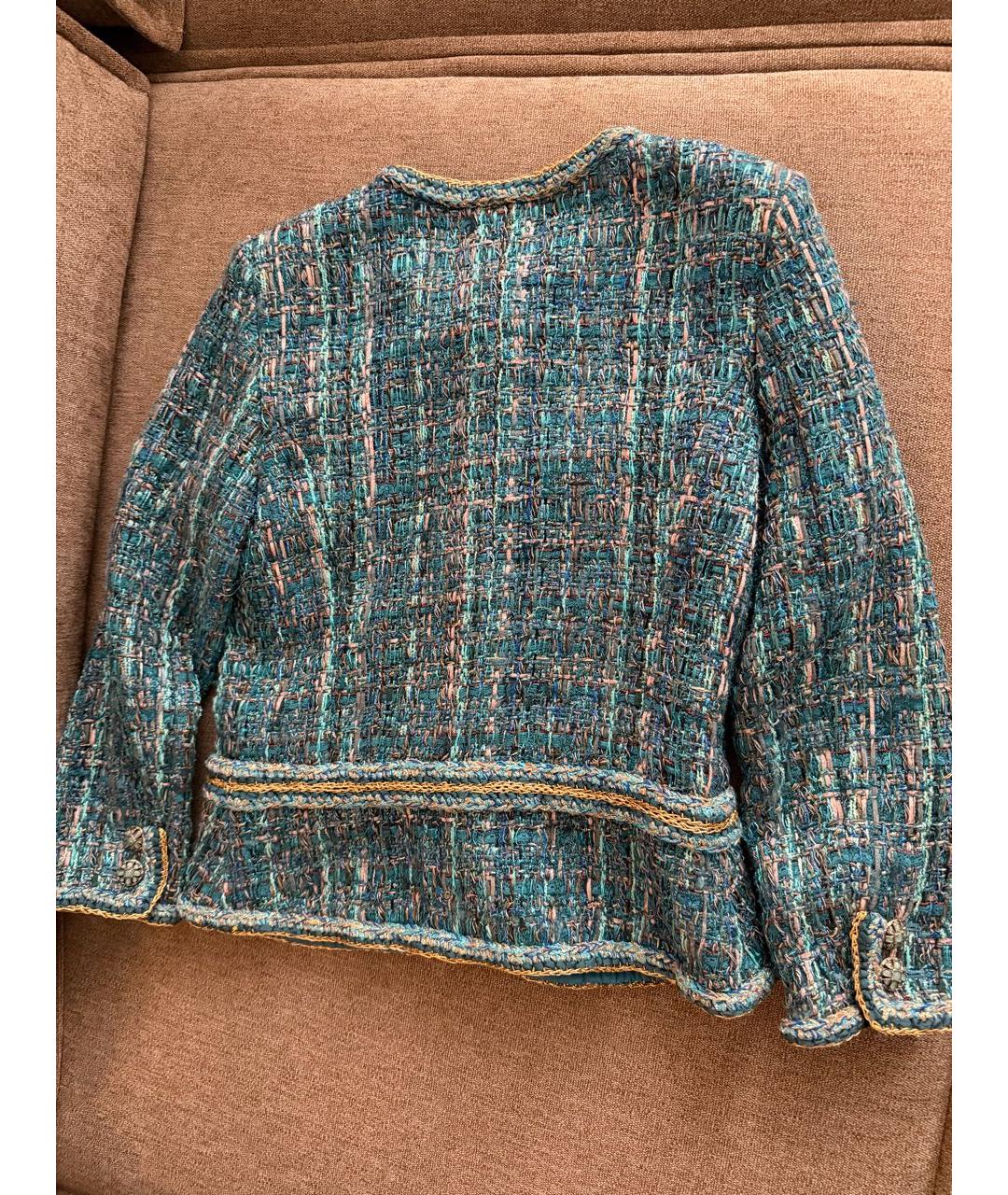 CHANEL Мульти твидовый жакет/пиджак, фото 2