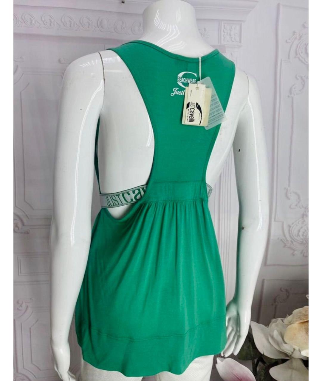 JUST CAVALLI Бирюзовая майка, фото 6