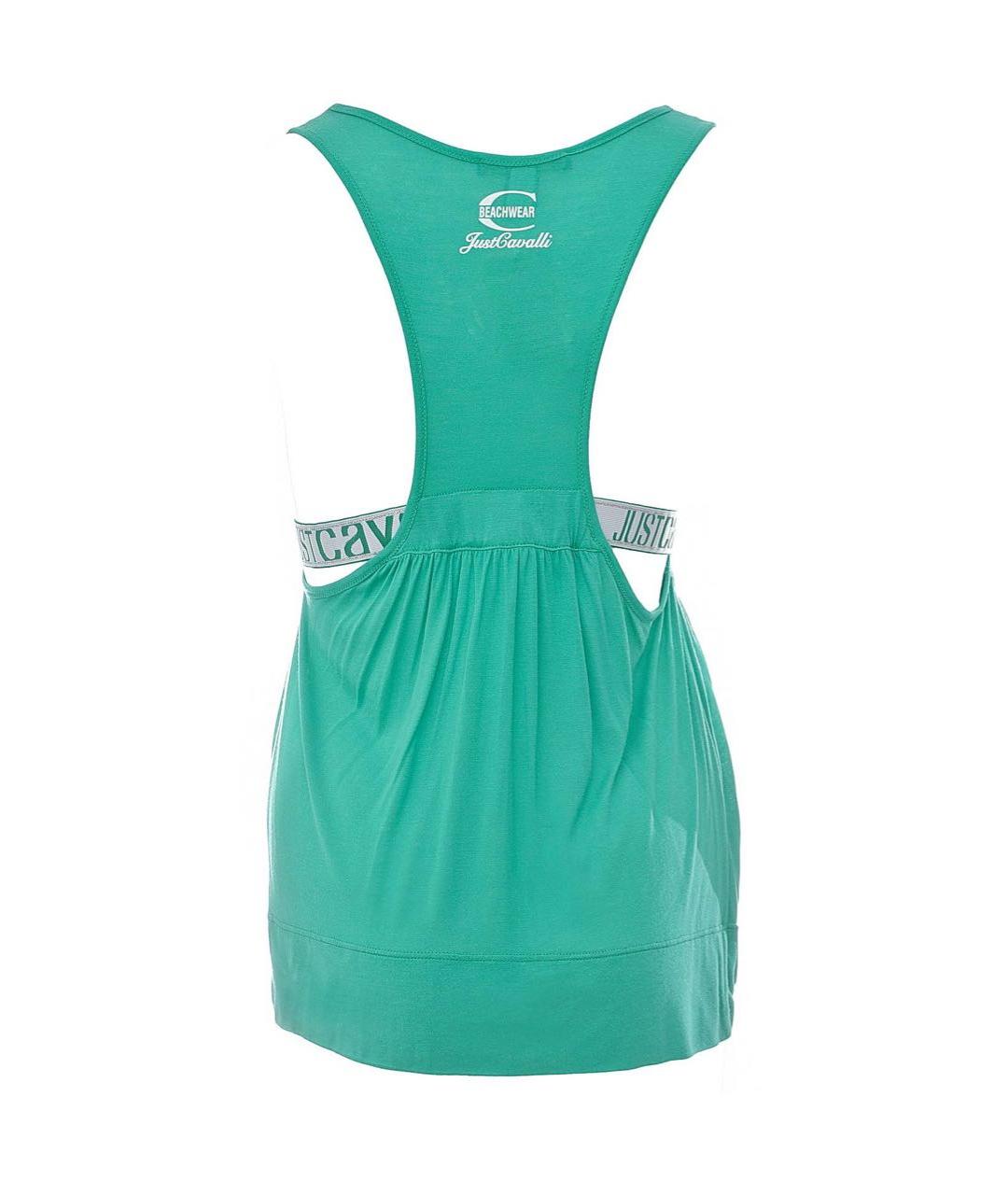 JUST CAVALLI Бирюзовая майка, фото 2