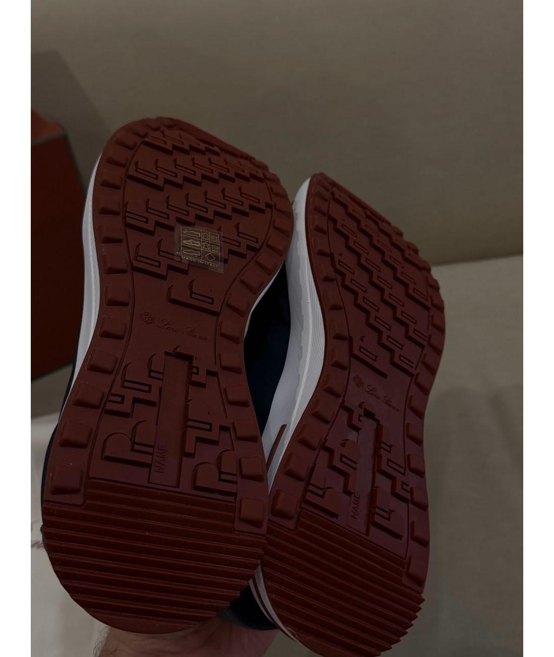 LORO PIANA Коричневые низкие кроссовки / кеды, фото 5