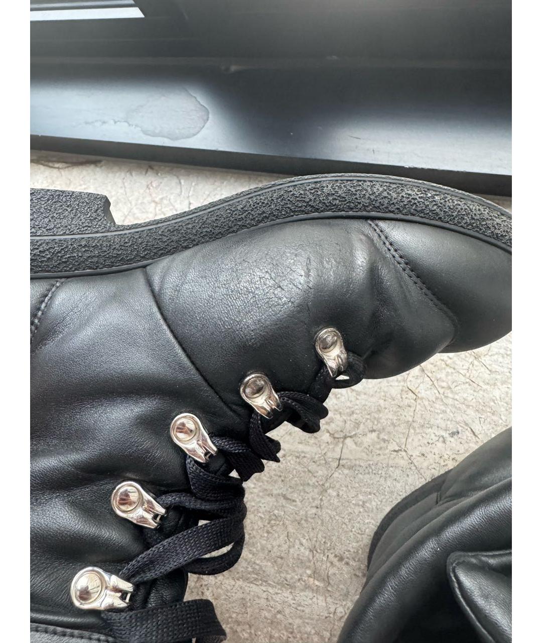 CHANEL Черные кожаные ботинки, фото 6