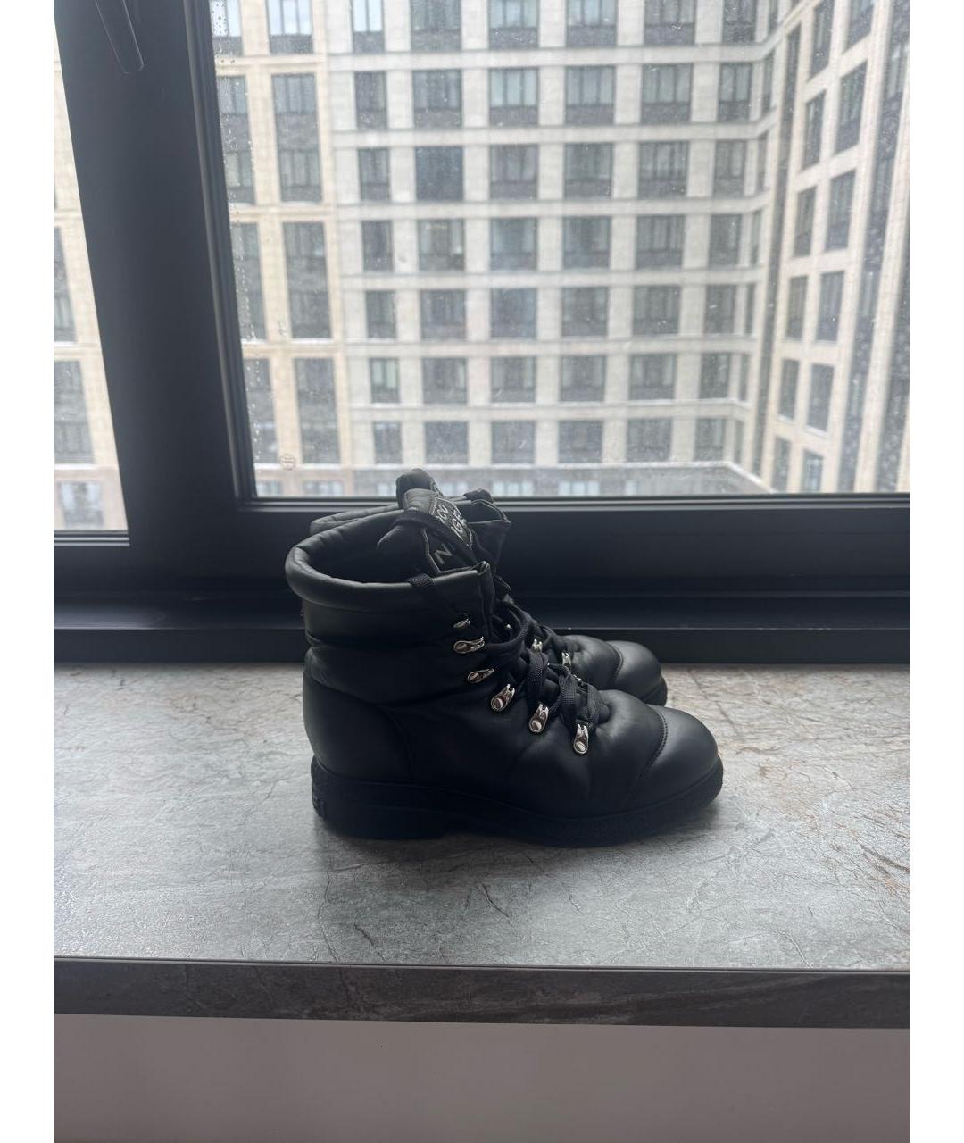 CHANEL Черные кожаные ботинки, фото 9
