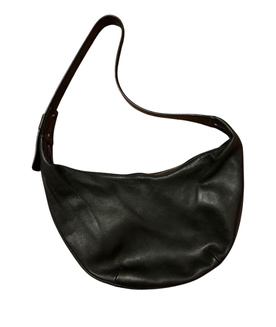 ARKET Черная кожаная сумка через плечо, фото 1