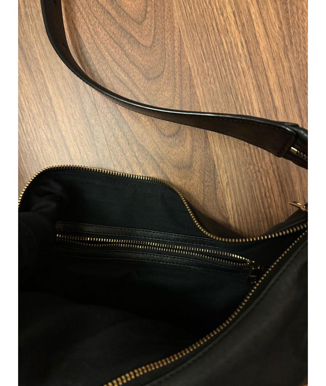 ARKET Черная кожаная сумка через плечо, фото 3