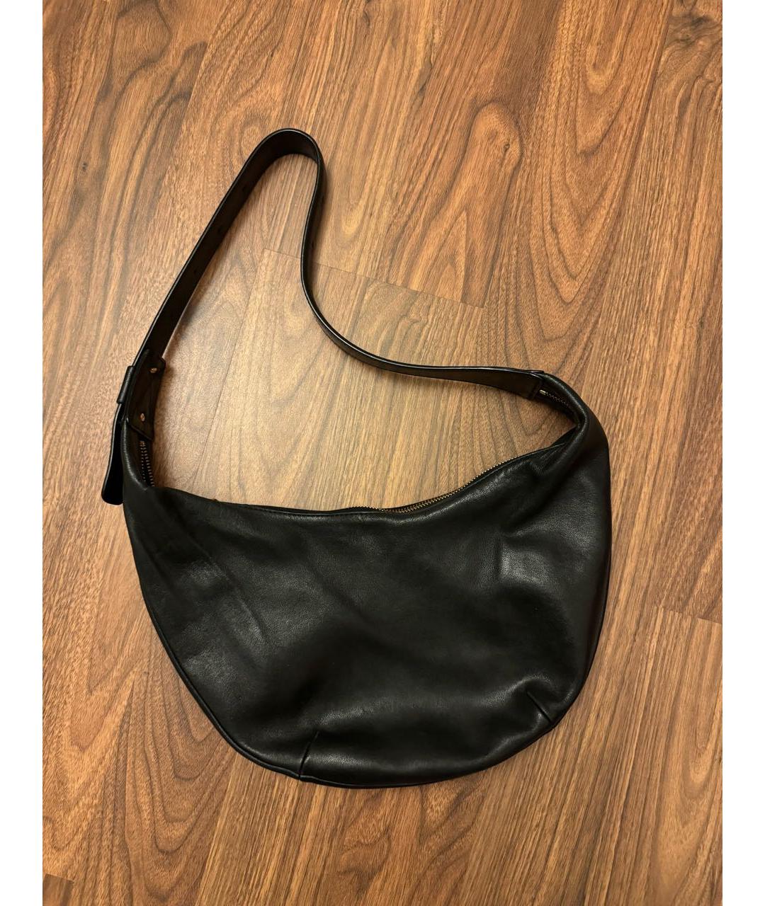 ARKET Черная кожаная сумка через плечо, фото 4