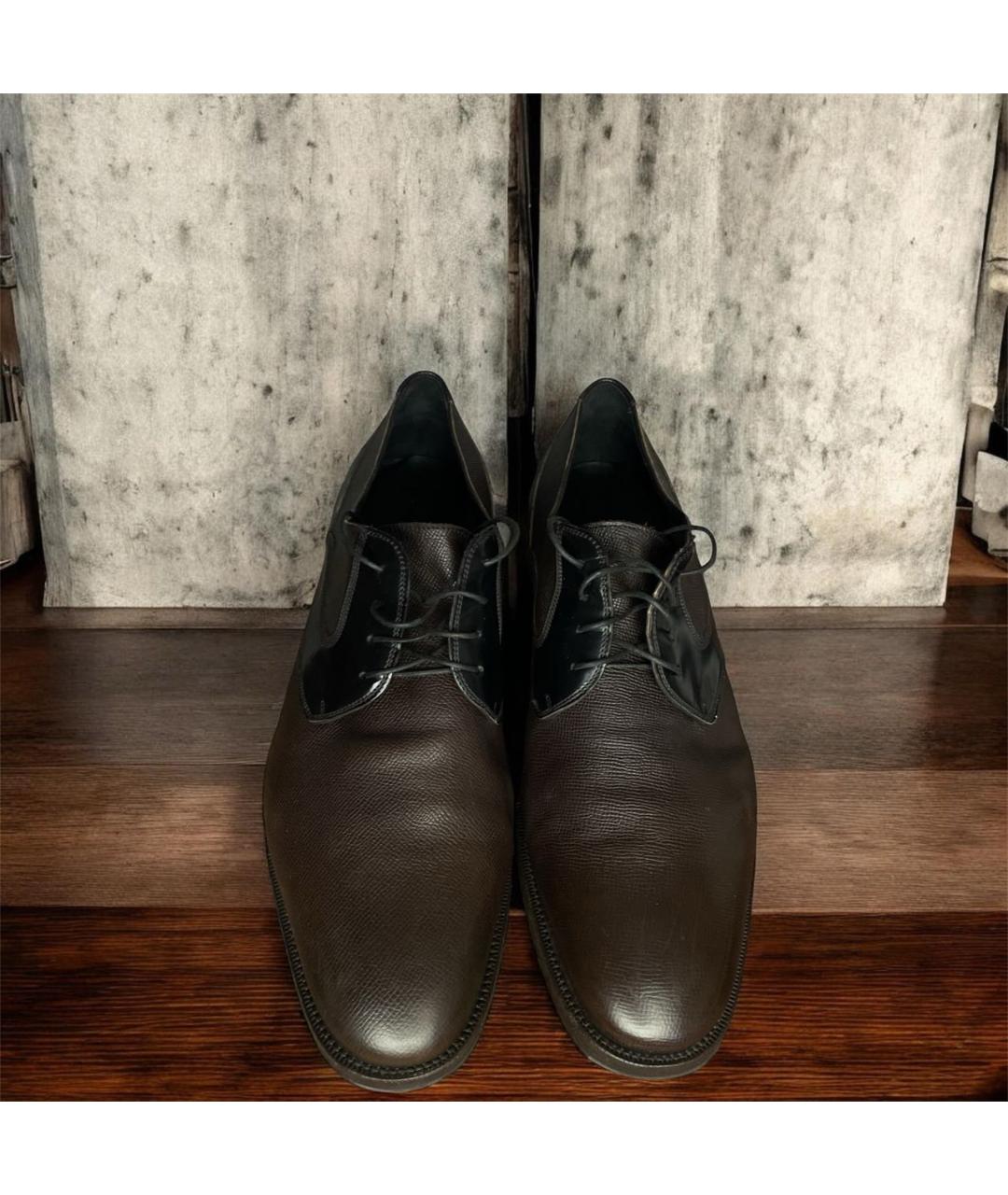 FERRAGAMO Коричневые кожаные туфли, фото 2