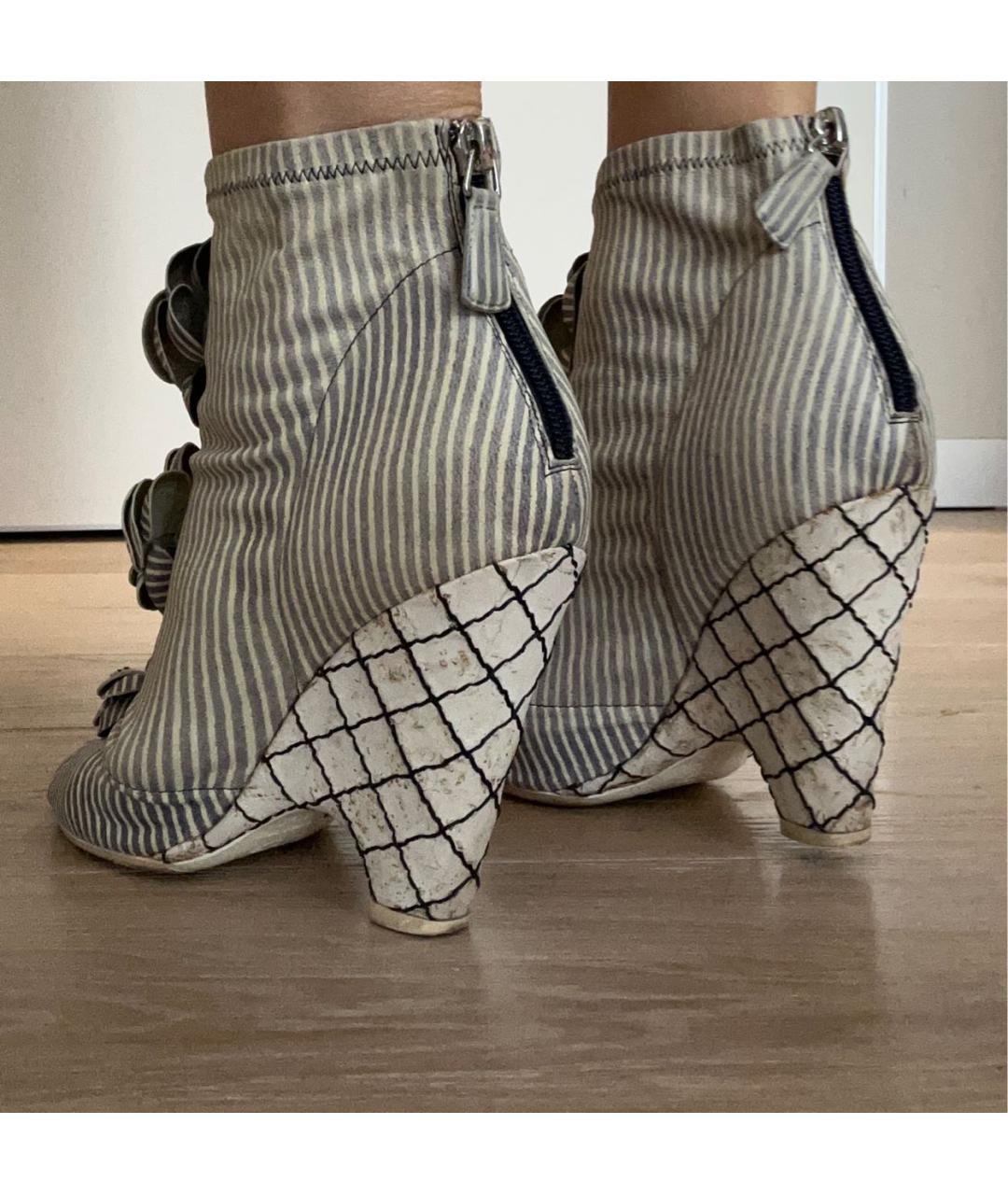 CHANEL Белые босоножки, фото 3