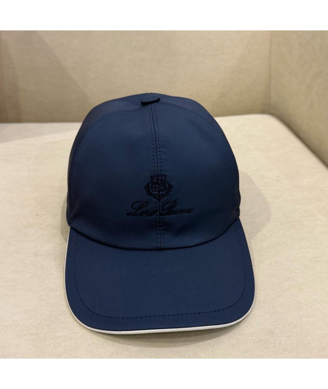 LORO PIANA Темно-синяя кепка/бейсболка, фото 2