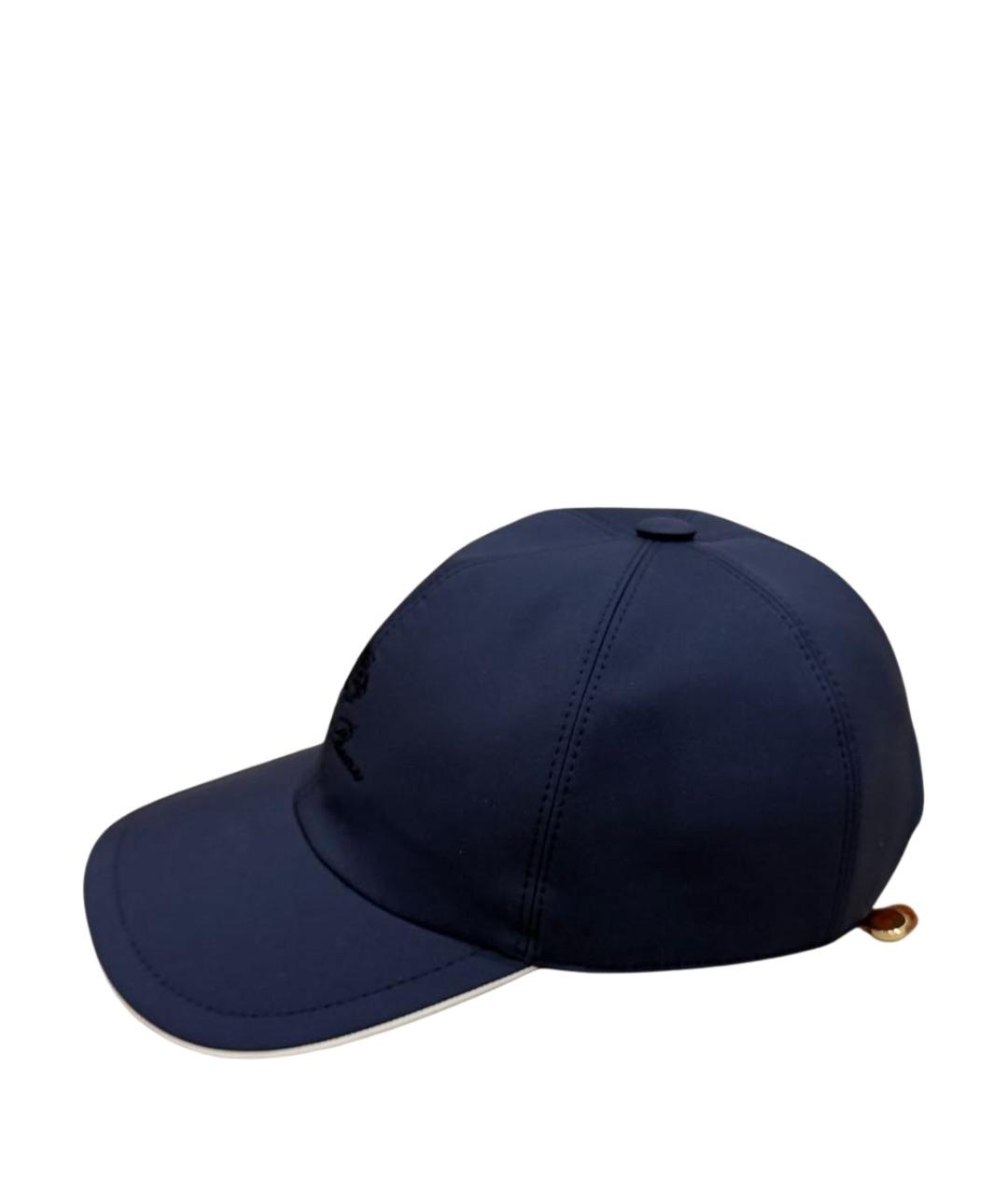 LORO PIANA Темно-синяя кепка/бейсболка, фото 1