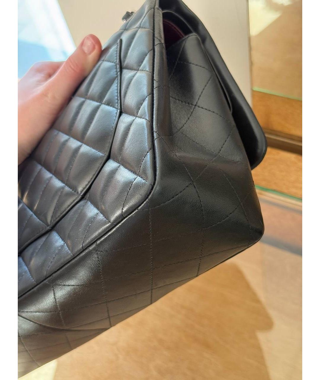 CHANEL Черная кожаная сумка через плечо, фото 8