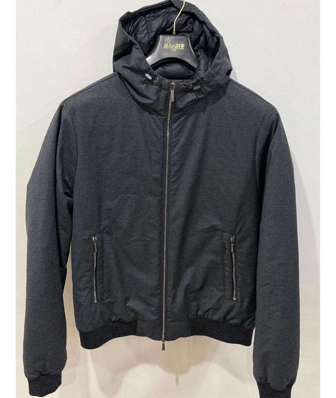 MOORER Антрацитовая шерстяная куртка, фото 5