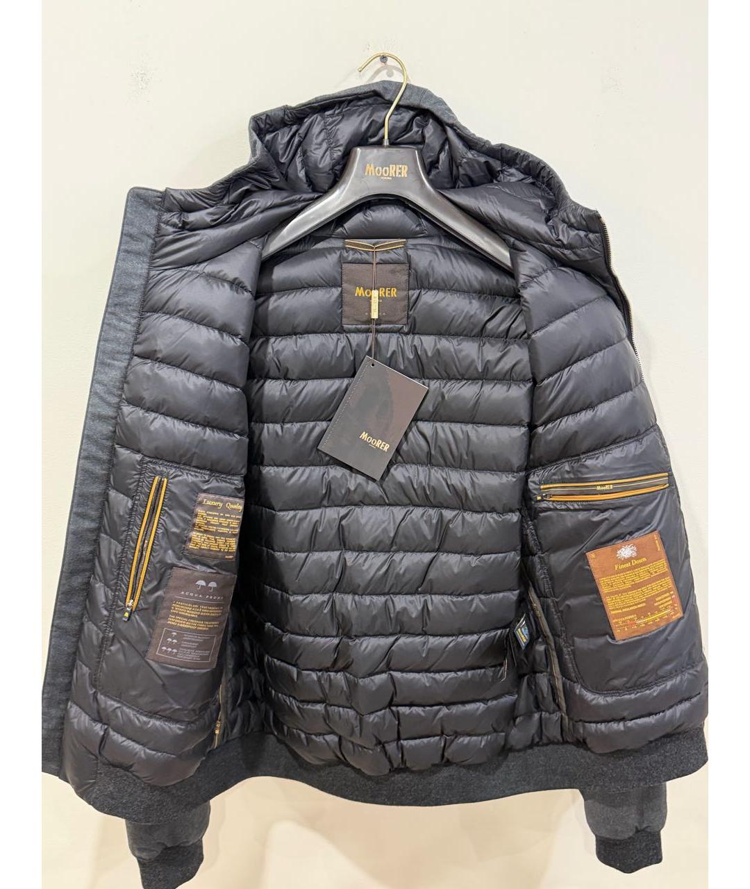 MOORER Антрацитовая шерстяная куртка, фото 3