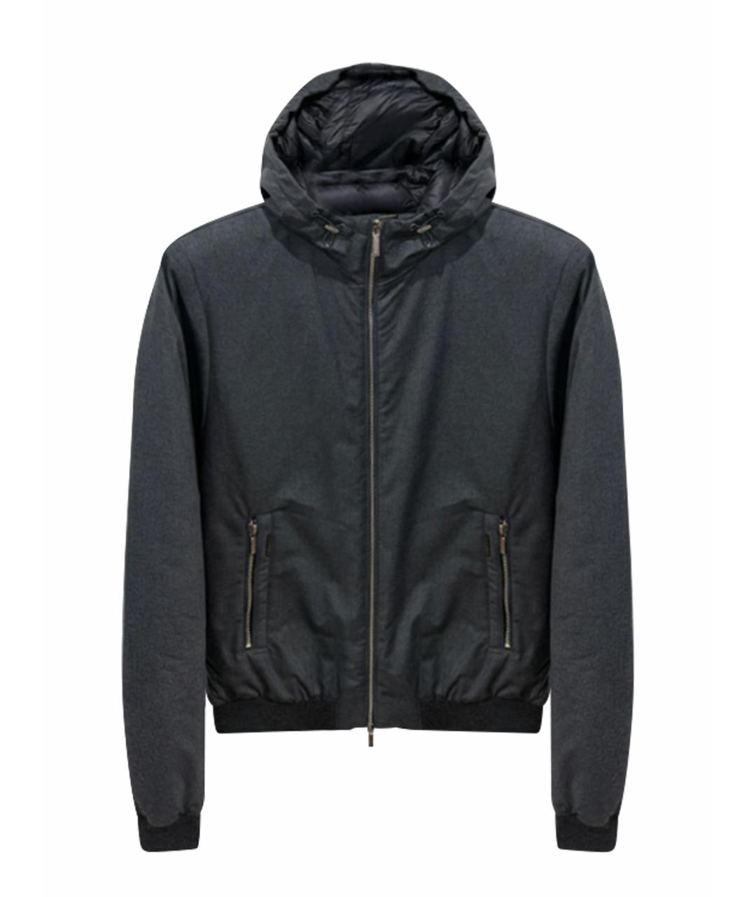 MOORER Антрацитовая шерстяная куртка, фото 1