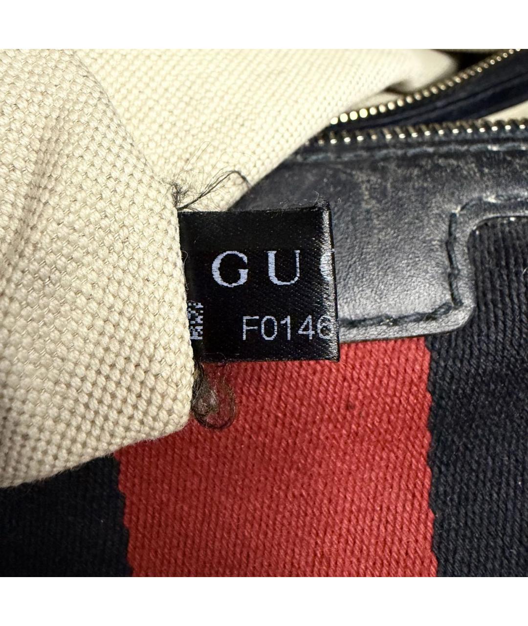 GUCCI Темно-синяя тканевая дорожная/спортивная сумка, фото 8