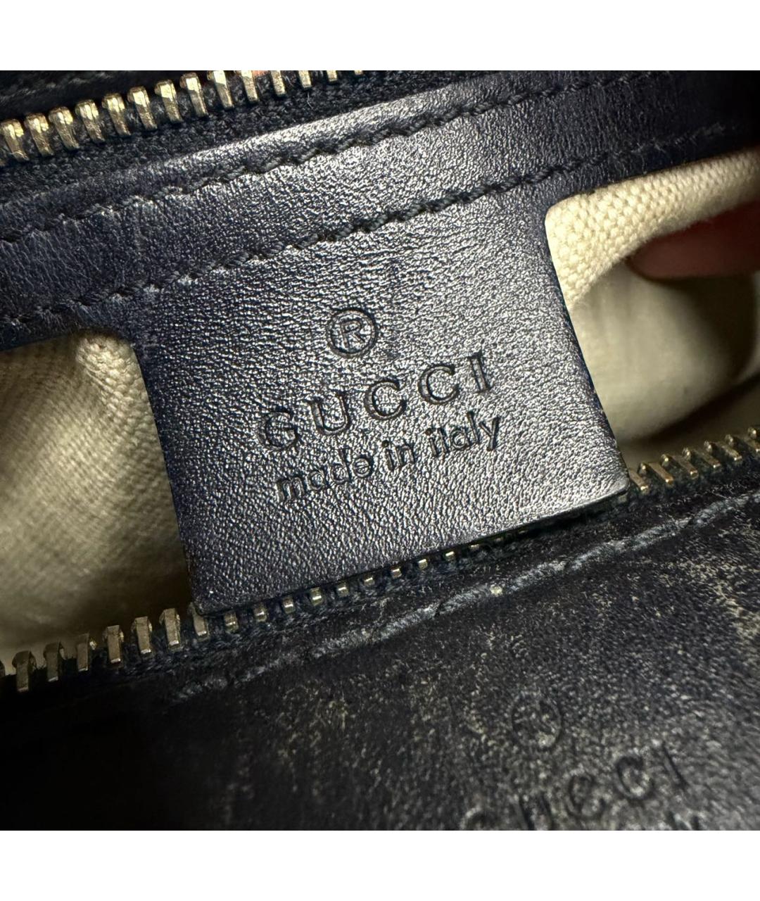 GUCCI Темно-синяя тканевая дорожная/спортивная сумка, фото 6