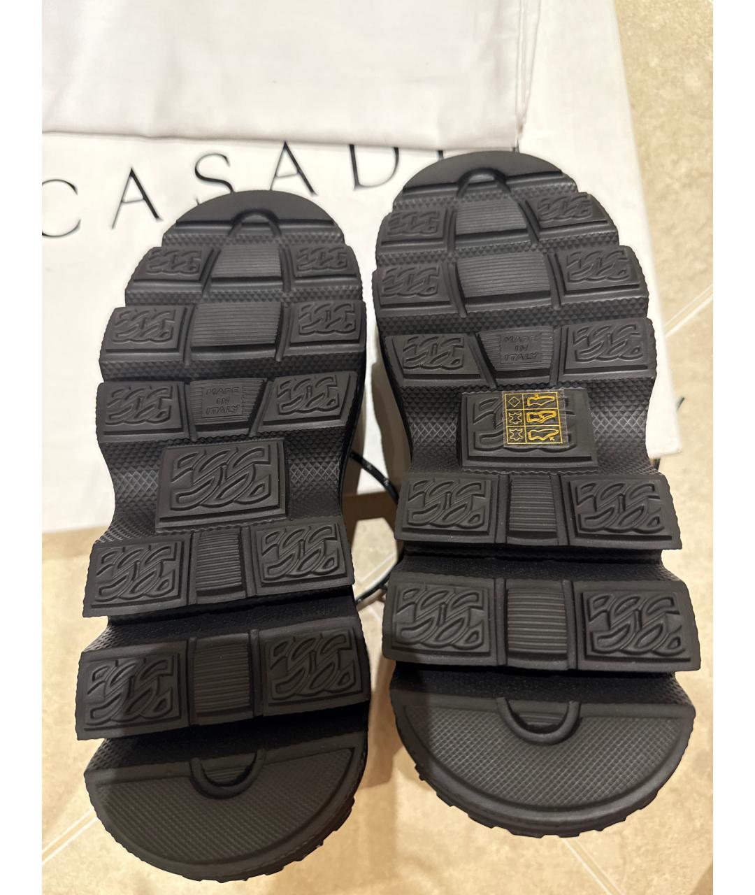 CASADEI Черные кожаные ботинки, фото 5