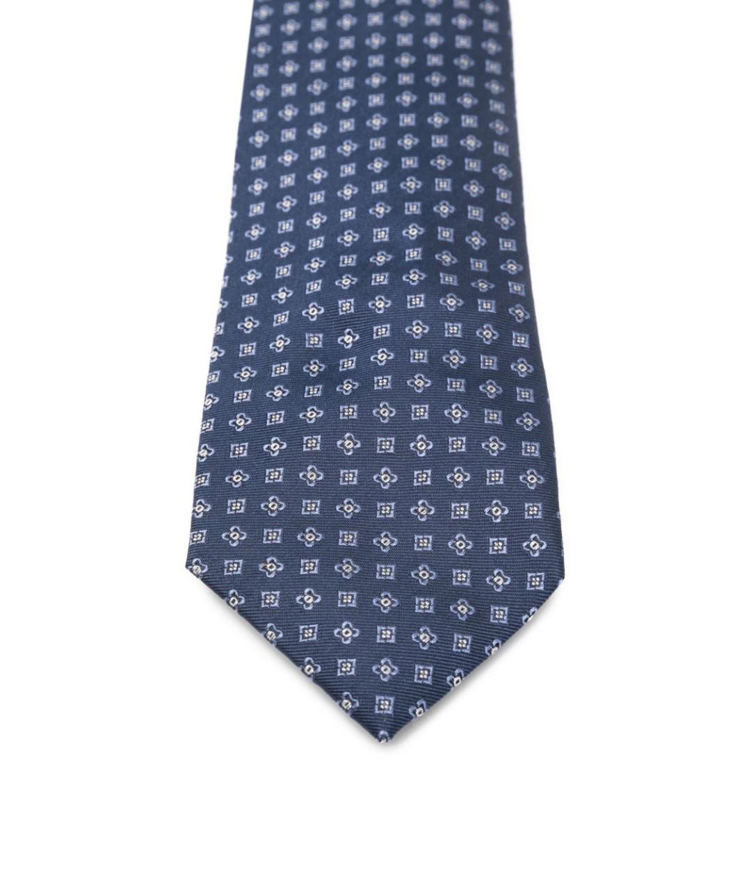 CORNELIANI Синий шелковый галстук, фото 3