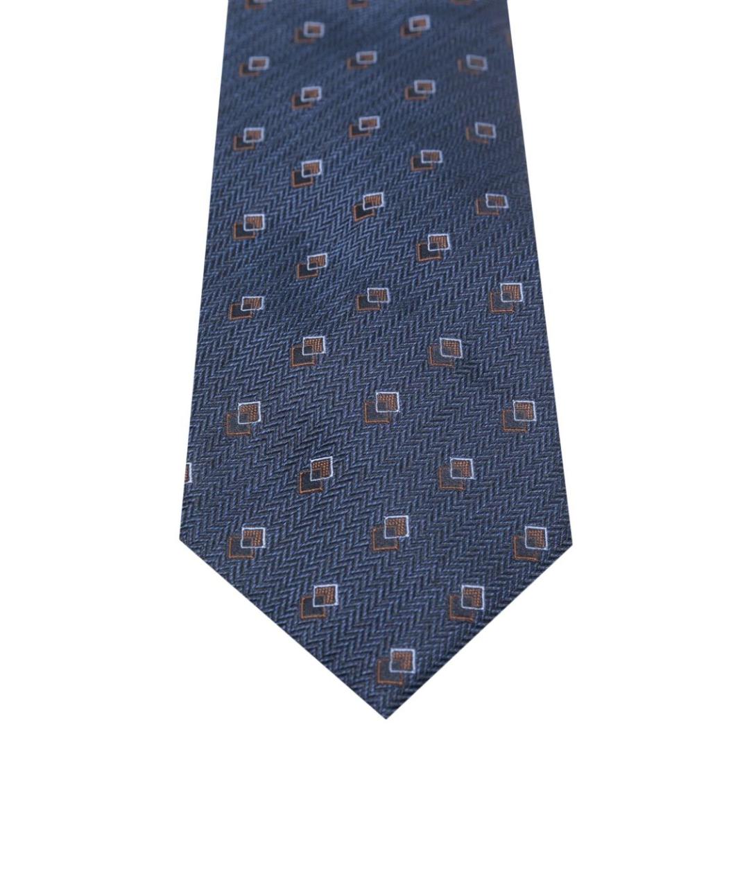 CORNELIANI Синий шелковый галстук, фото 3