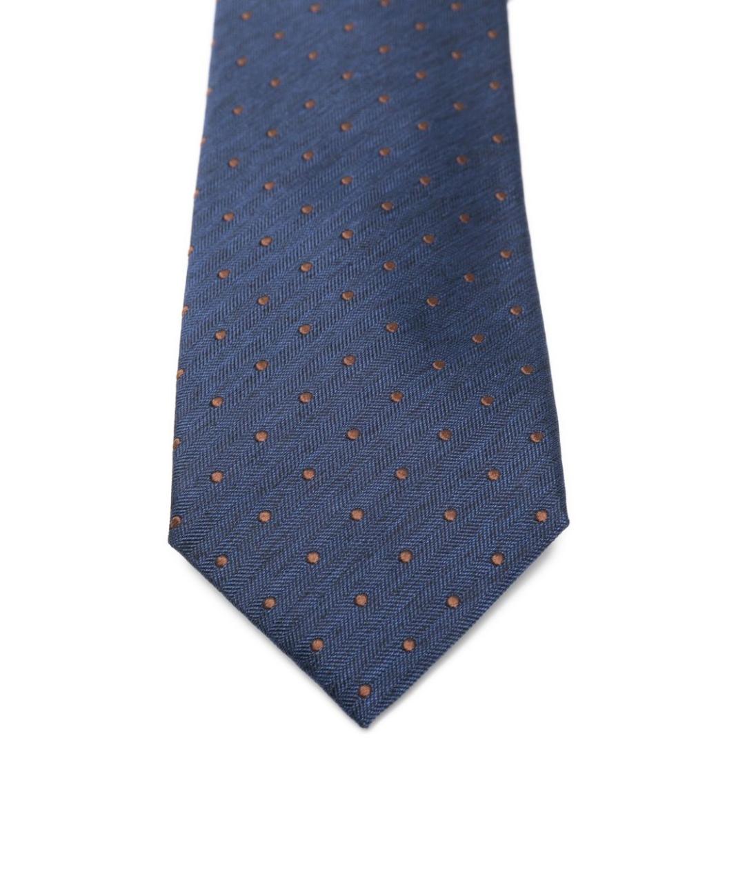 CORNELIANI Синий шелковый галстук, фото 2