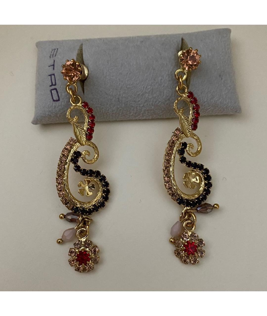 ETRO Золотые латунные серьги, фото 3