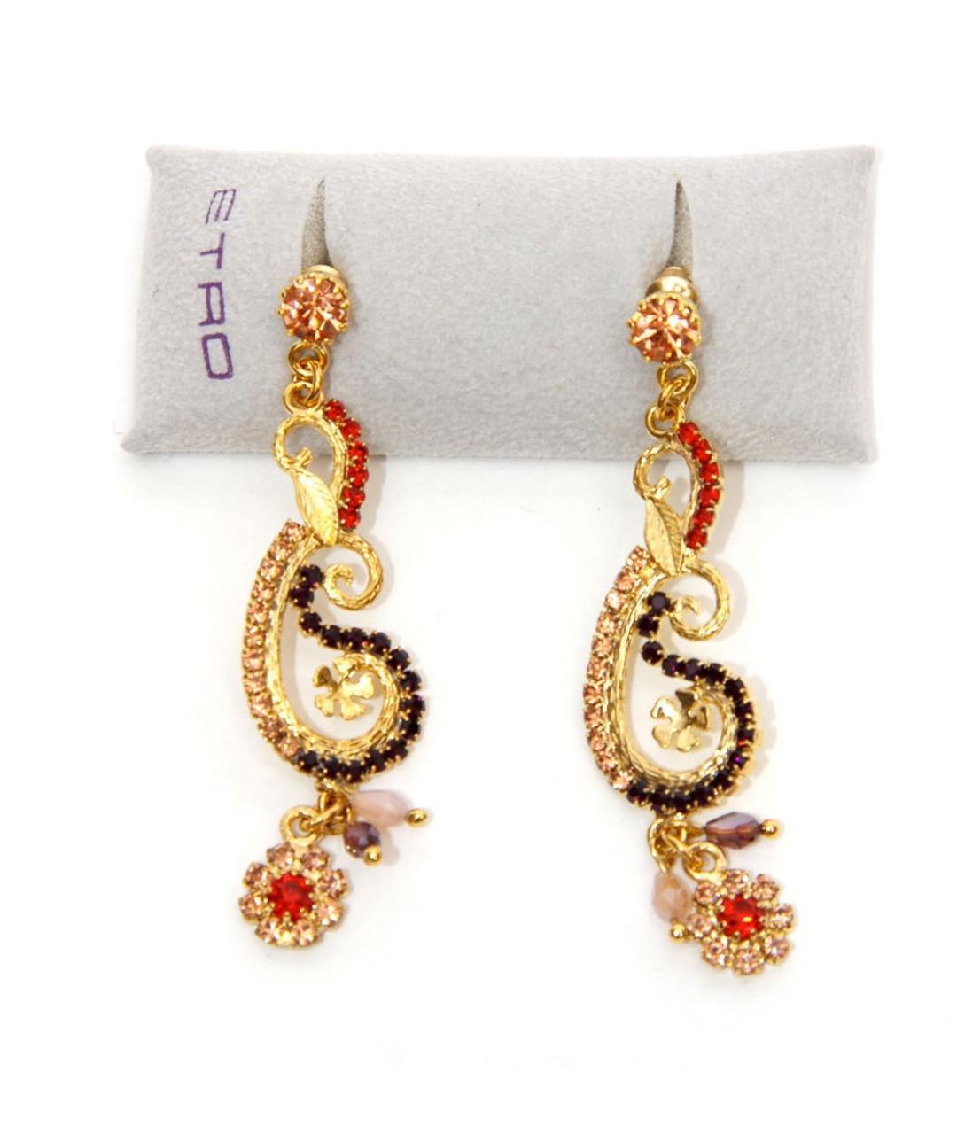 ETRO Золотые латунные серьги, фото 9