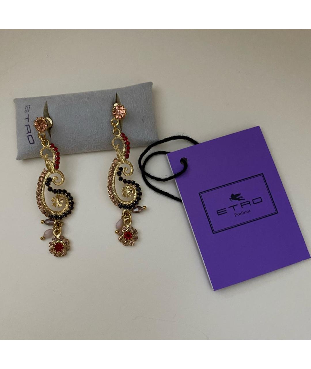 ETRO Золотые латунные серьги, фото 4