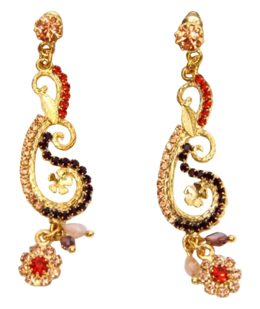 ETRO Золотые латунные серьги, фото 1