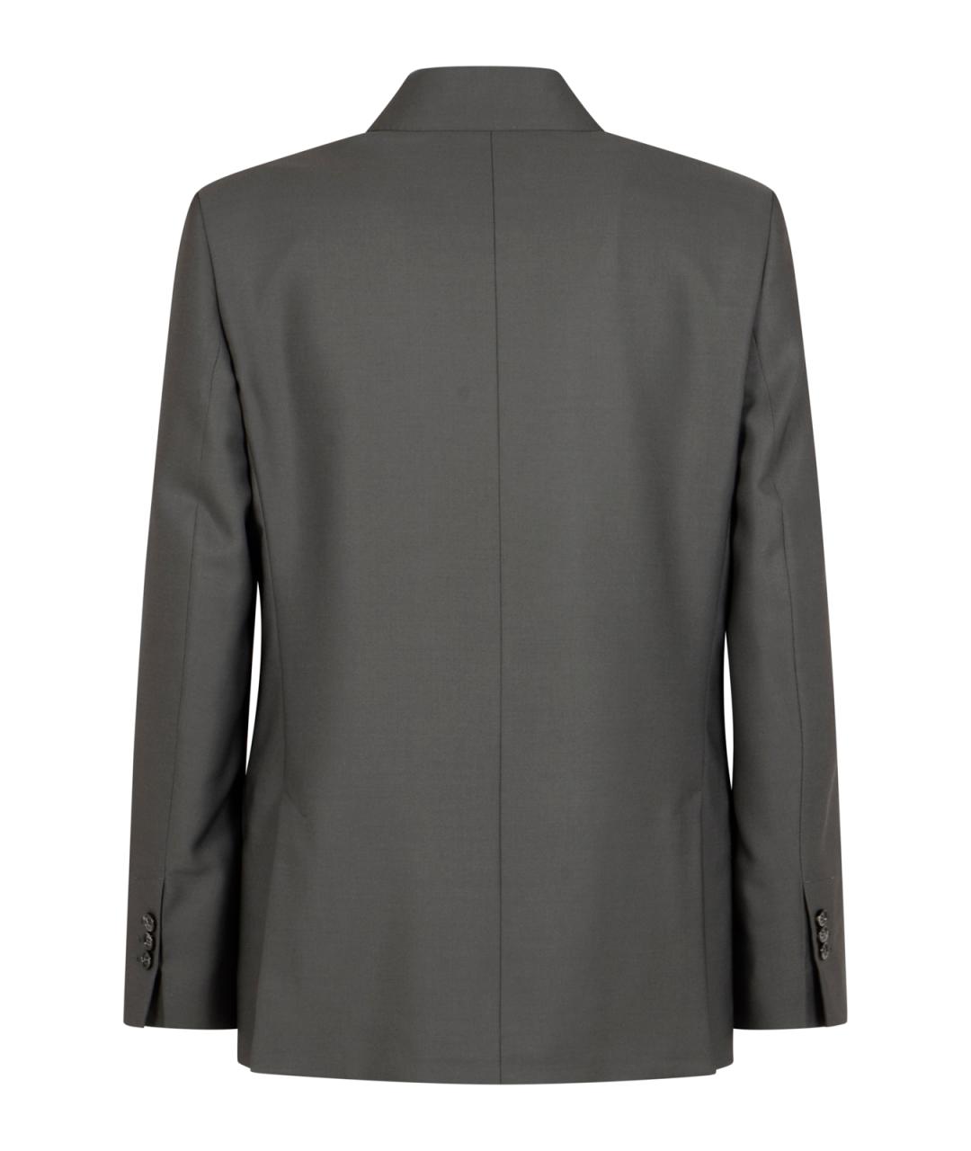 Ami Paris Серый полиэстеровый пиджак, фото 2