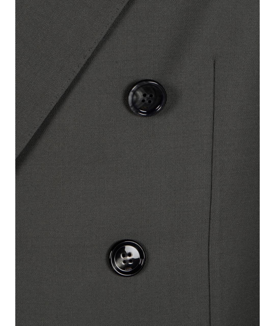 Ami Paris Серый полиэстеровый пиджак, фото 3