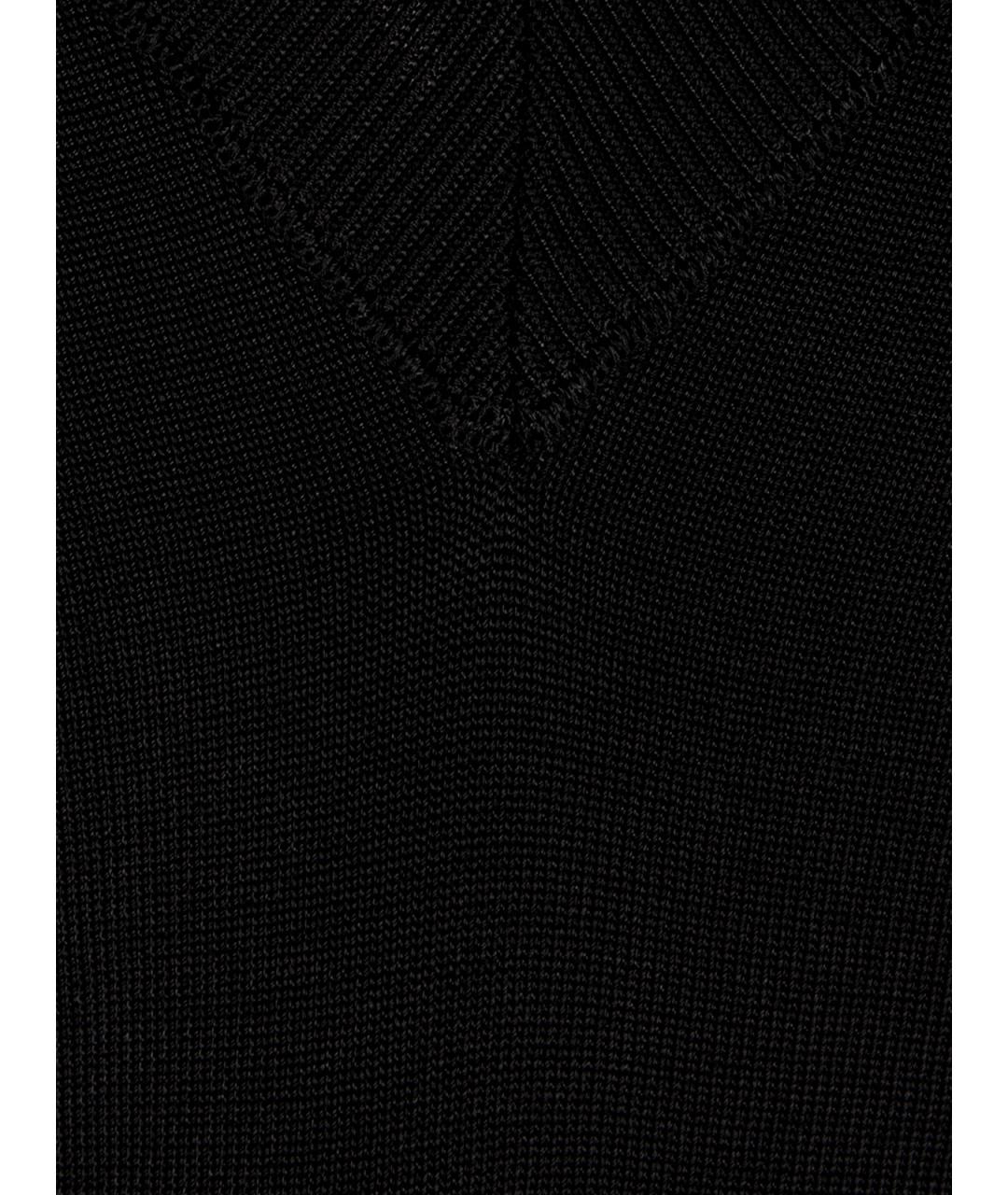 Ami Paris Черный шерстяной джемпер / свитер, фото 3