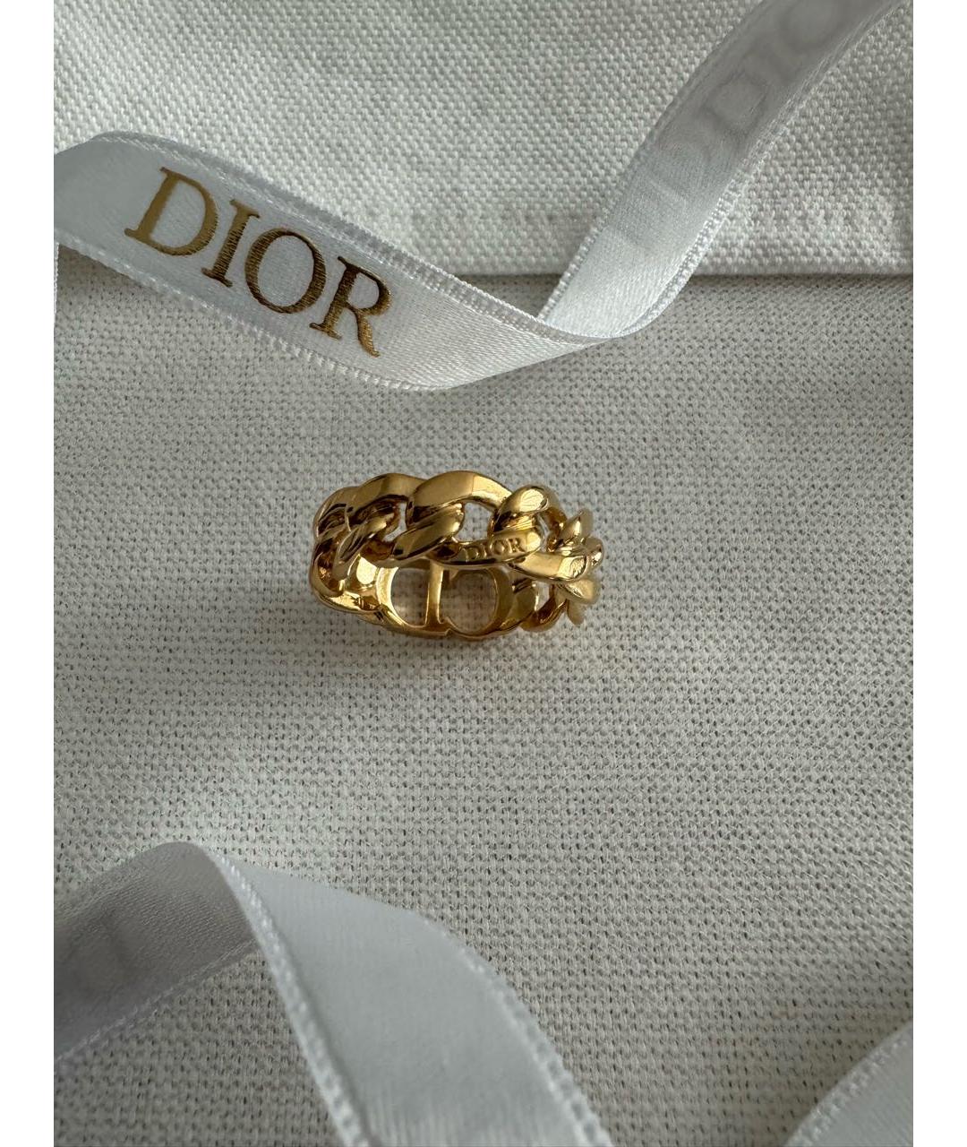 CHRISTIAN DIOR Золотое металлическое кольцо, фото 4