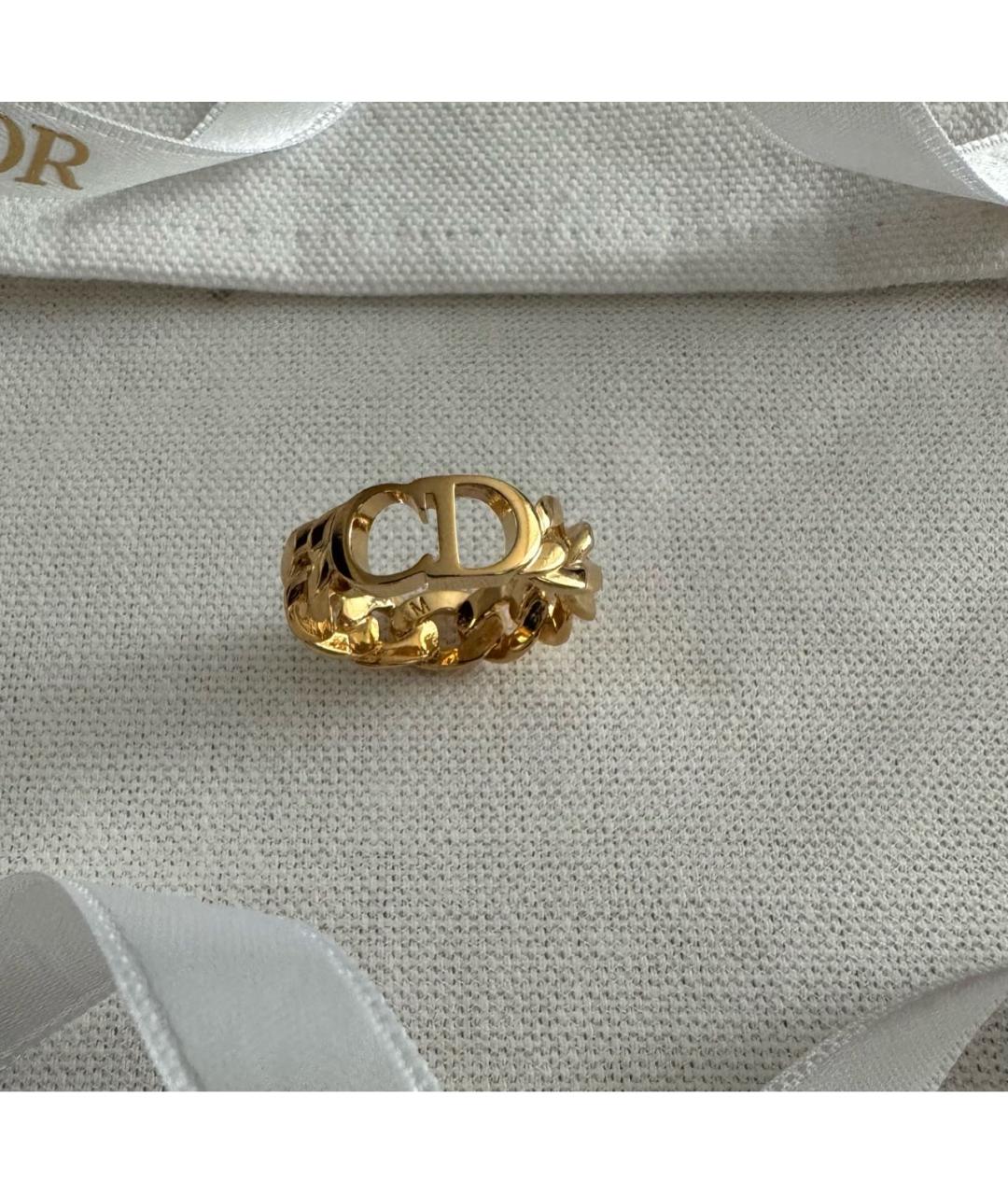 CHRISTIAN DIOR Золотое металлическое кольцо, фото 6