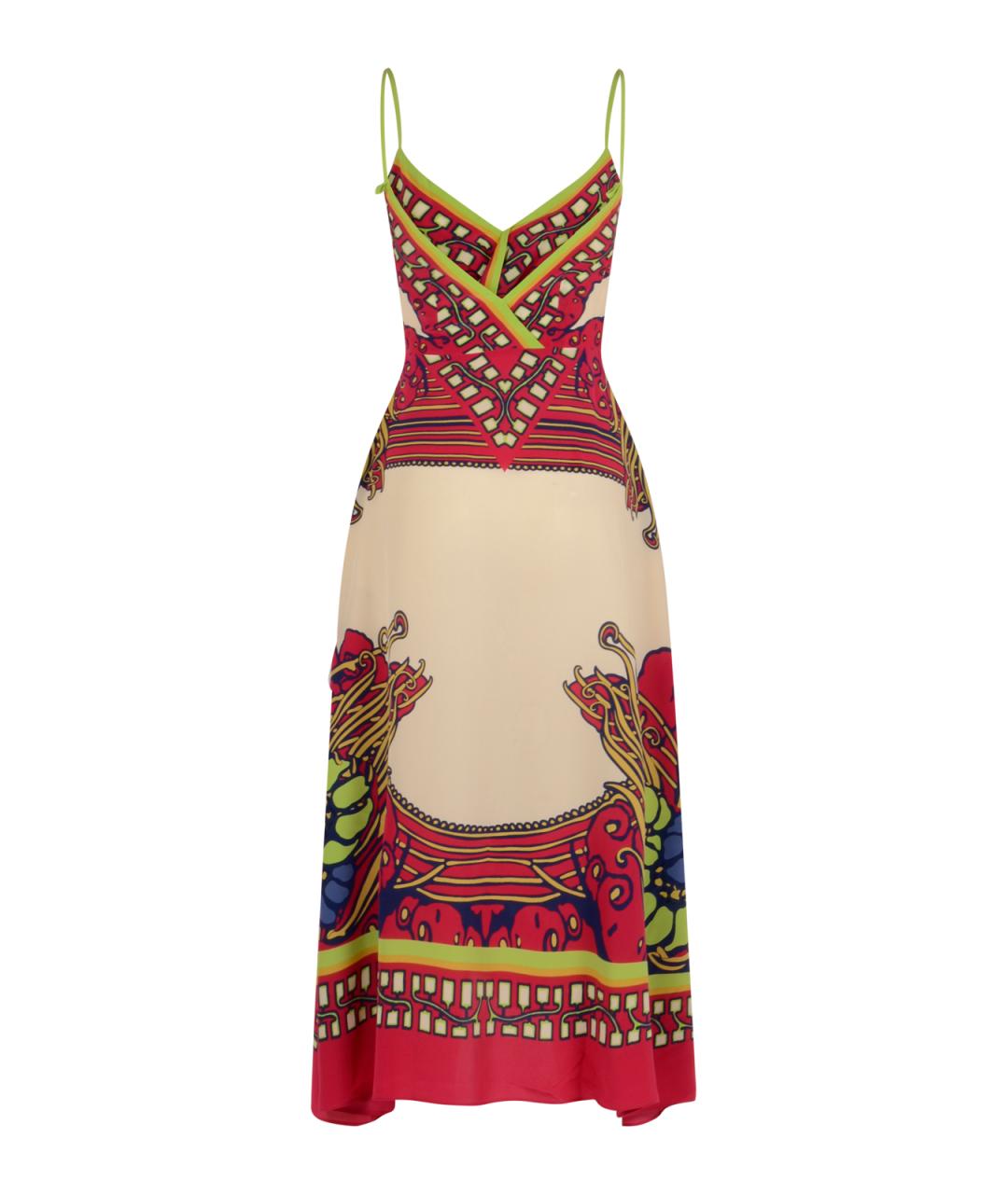 LA DOUBLEJ Мульти шелковое платье, фото 2