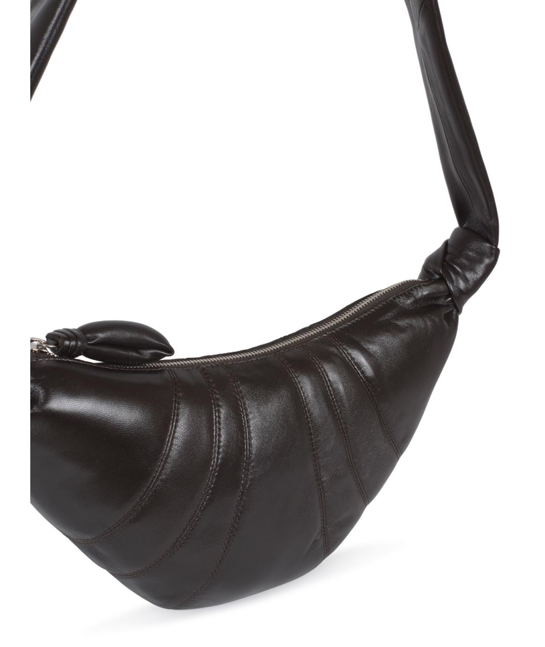 LEMAIRE Коричневая кожаная сумка на плечо, фото 4