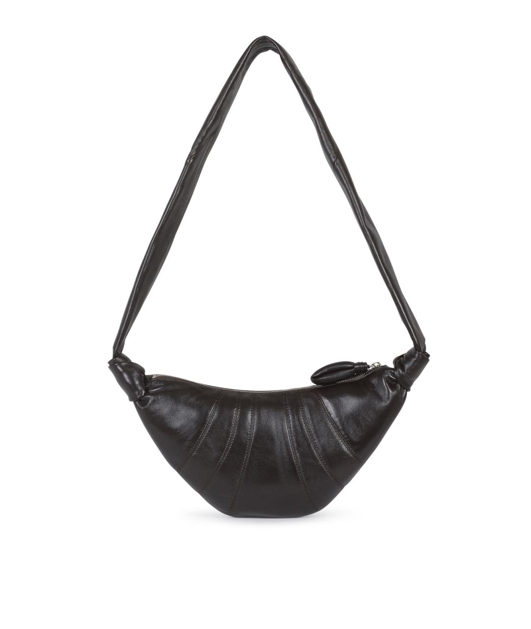 LEMAIRE Коричневая кожаная сумка на плечо, фото 3