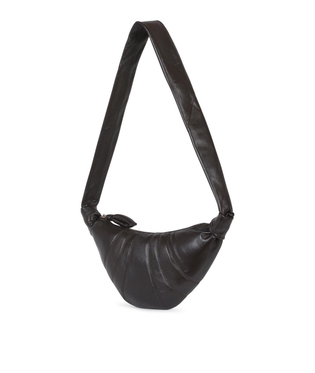 LEMAIRE Коричневая кожаная сумка на плечо, фото 2